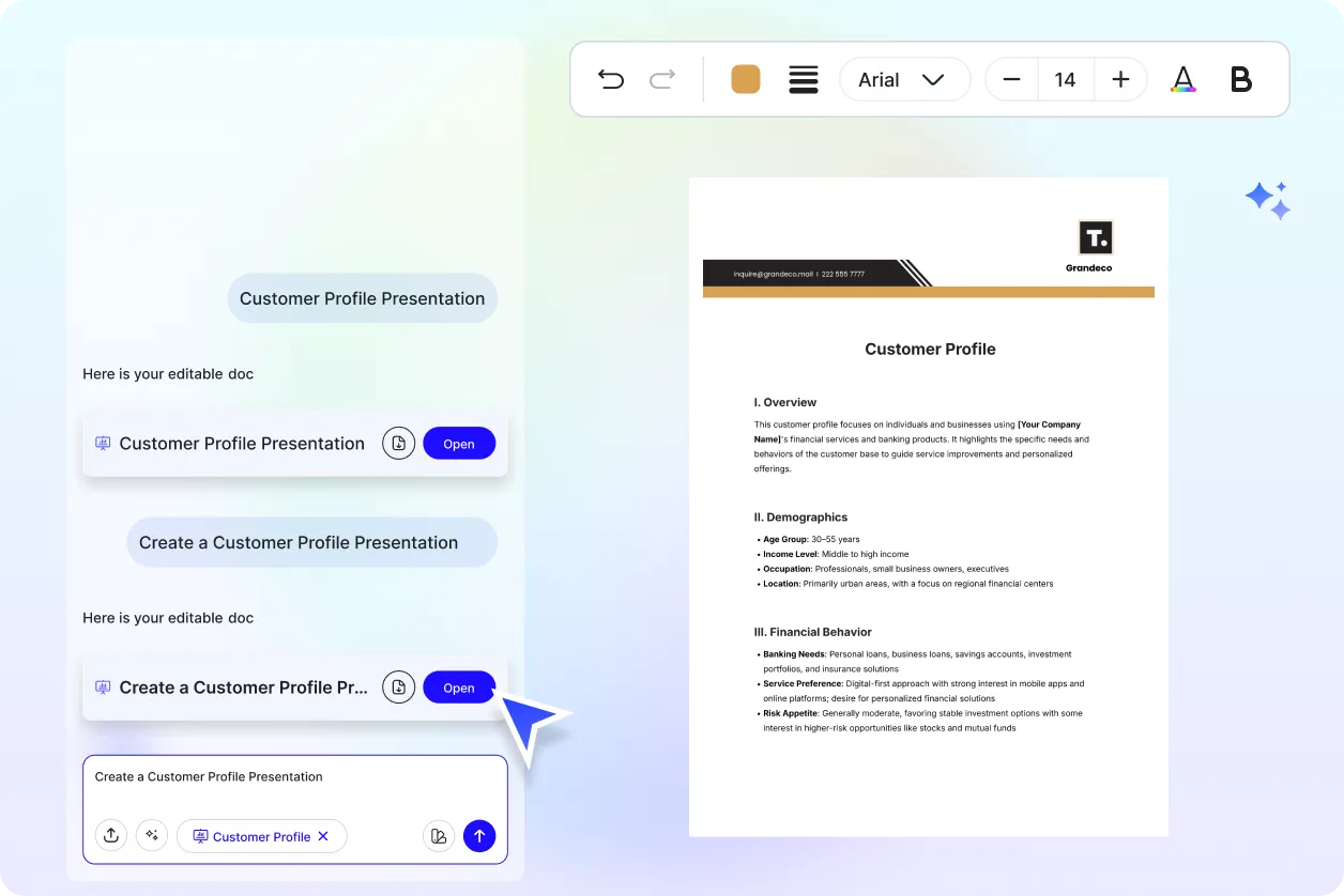 Free AI Customer Profile Presentation Generator, Free Customer Profile Presentation Maker Online [ No Signup ]